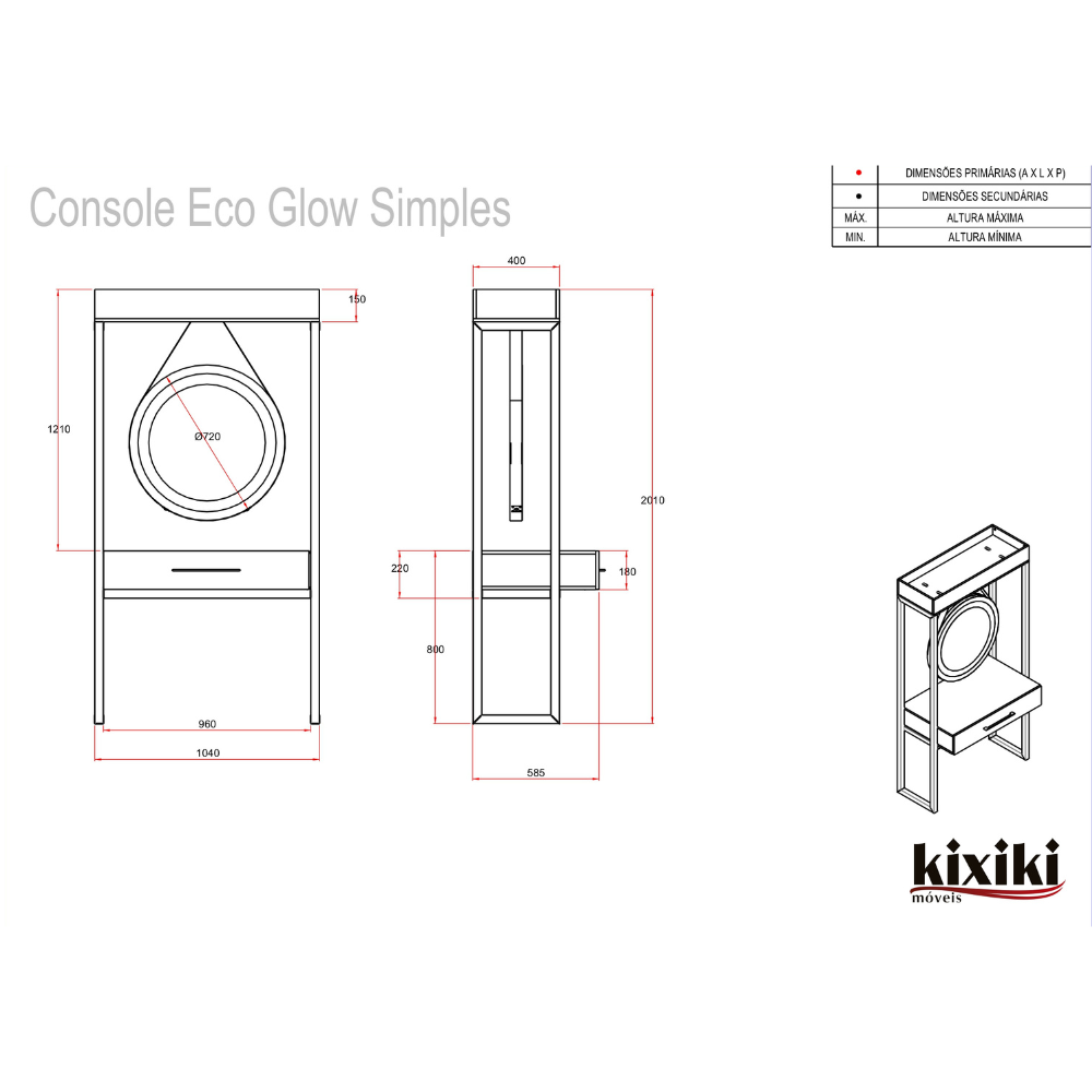 Console Eco Glow Simlpes KIXIKI